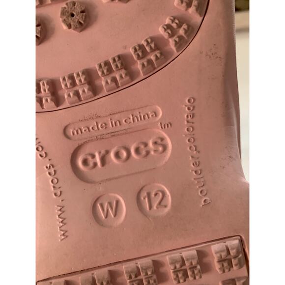 Crocs Nadia Winter Boots, Sherpa Fleeces Lined Pink, size 12 - Picture 8 of 8